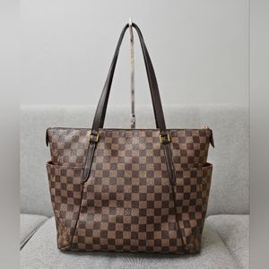 AUTHENTIC LOUIS VUITTON TOTALLY MM DAMIER EBENE